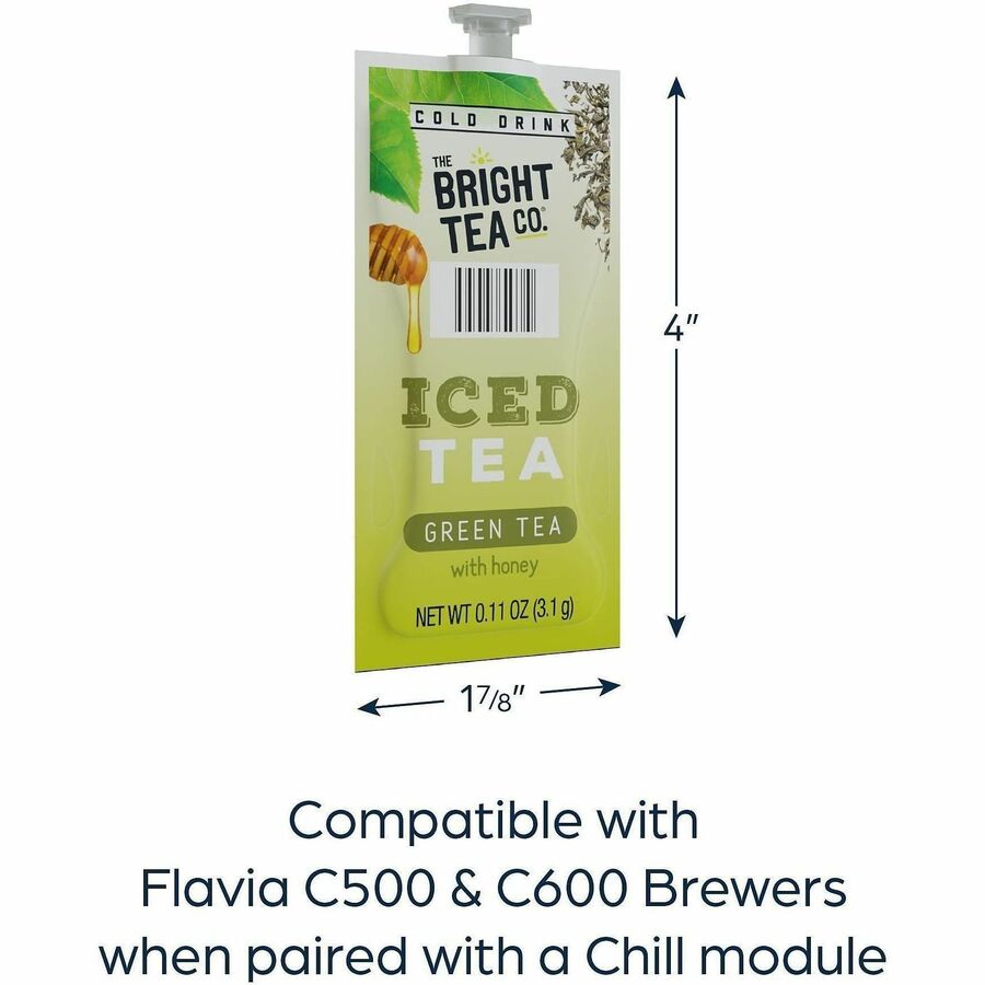 Flavia Bright Tea Co. Green Tea with Honey Iced Green Tea Freshpack
