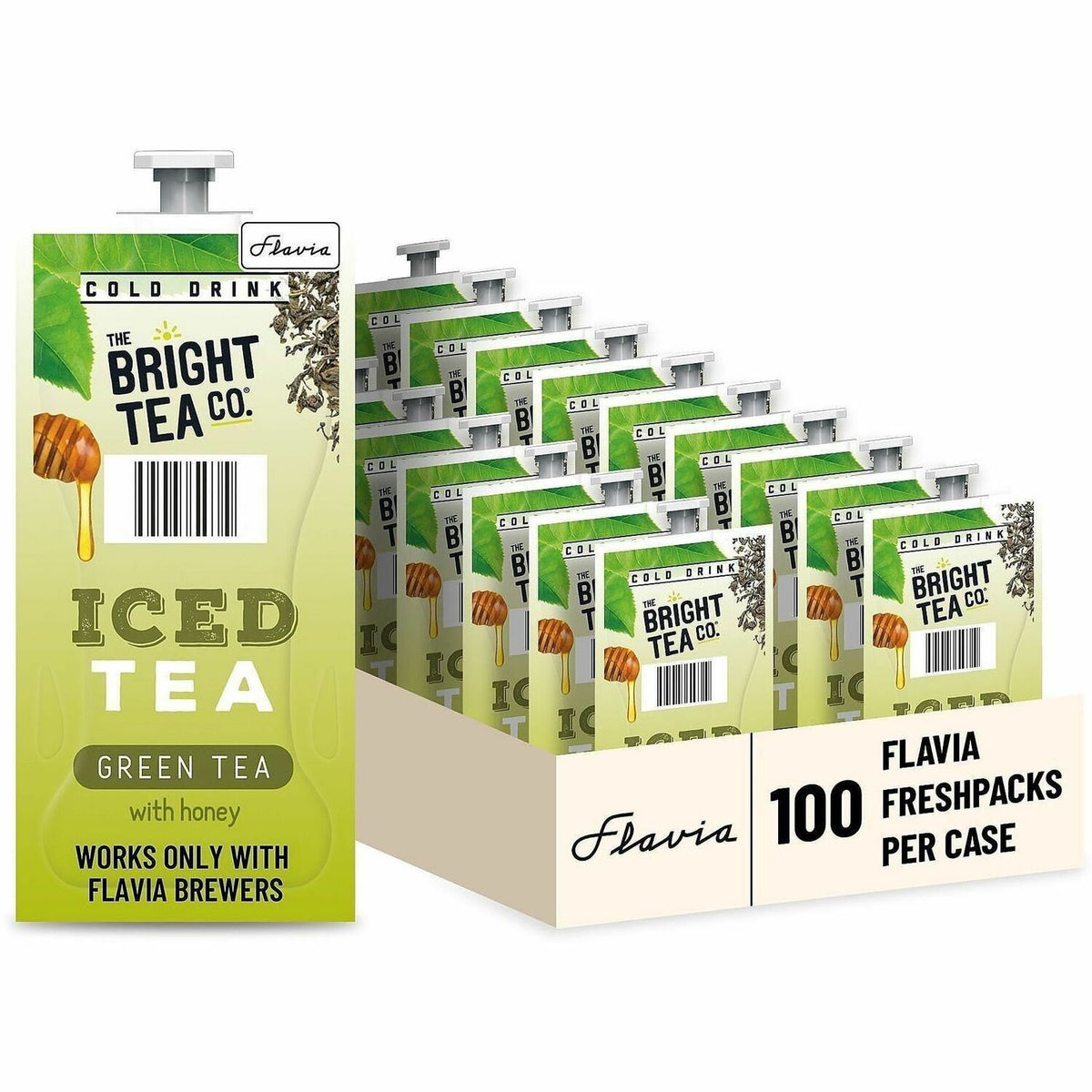 Flavia Bright Tea Co. Green Tea with Honey Iced Green Tea Freshpack