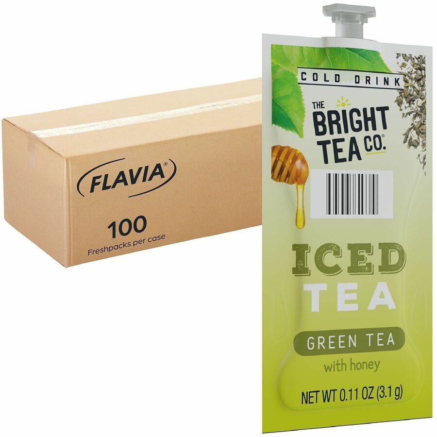 Flavia Bright Tea Co. Green Tea with Honey Iced Green Tea Freshpack
