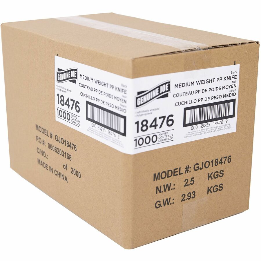 Genuine Joe Medium-weight Individually Wrapped Knives