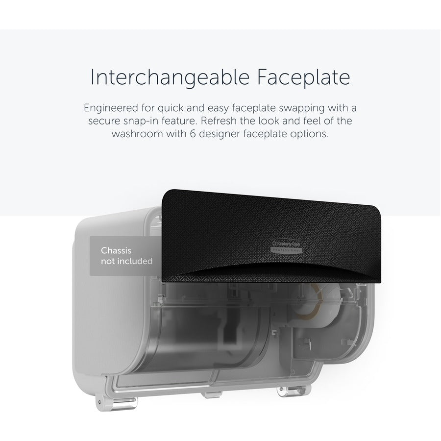 Kimberly-Clark Professional ICON Standard Roll Horizontal Toilet Paper Dispenser Faceplate