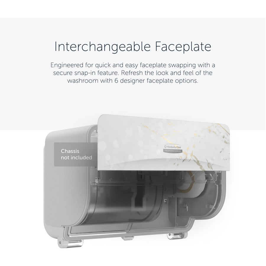 Kimberly-Clark Professional ICON Standard Roll Horizontal Toilet Paper Dispenser Faceplate