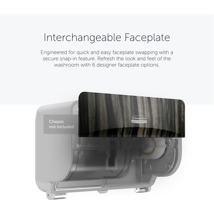 Kimberly-Clark Professional ICON Standard Roll Horizontal Toilet Paper Dispenser Faceplate