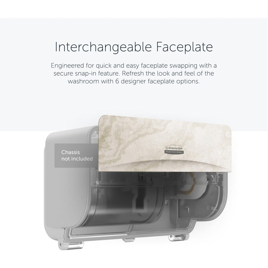 Kimberly-Clark Professional ICON Standard Roll Horizontal Toilet Paper Dispenser Faceplate