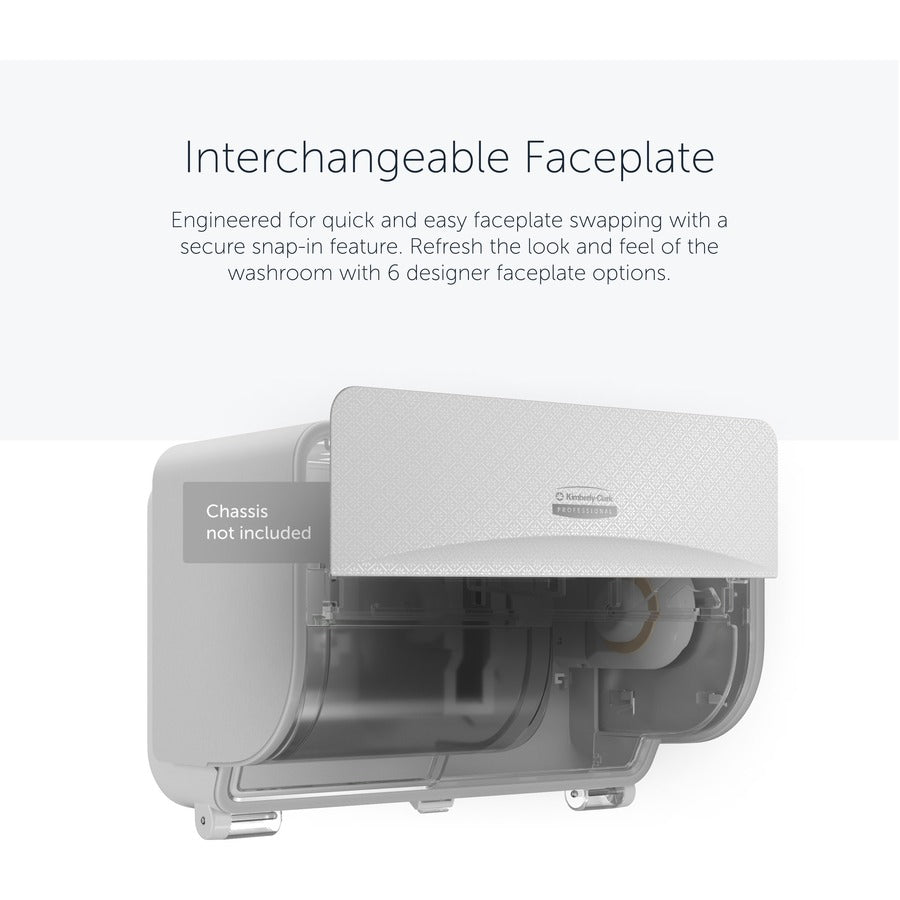 Kimberly-Clark Professional ICON Standard Roll Horizontal Toilet Paper Dispenser Faceplate