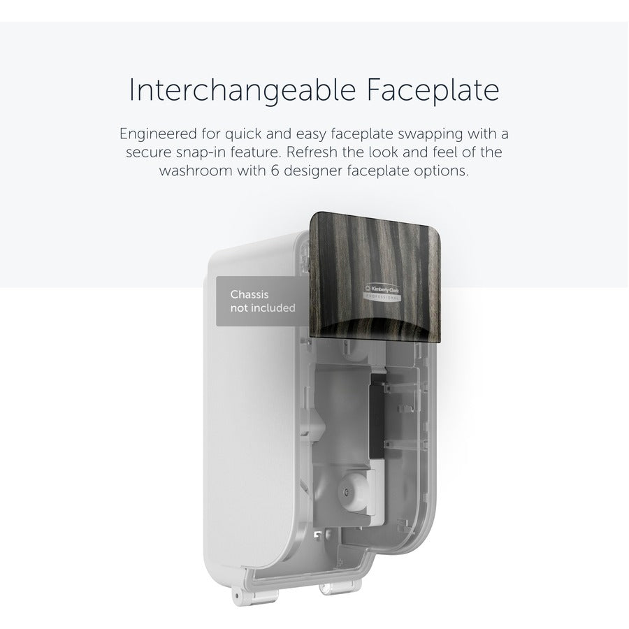 Kimberly-Clark Professional ICON Standard Roll Vertical Toilet Paper Dispenser Faceplate