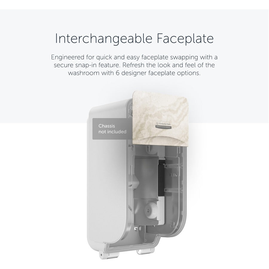 Kimberly-Clark Professional ICON Standard Roll Vertical Toilet Paper Dispenser Faceplate