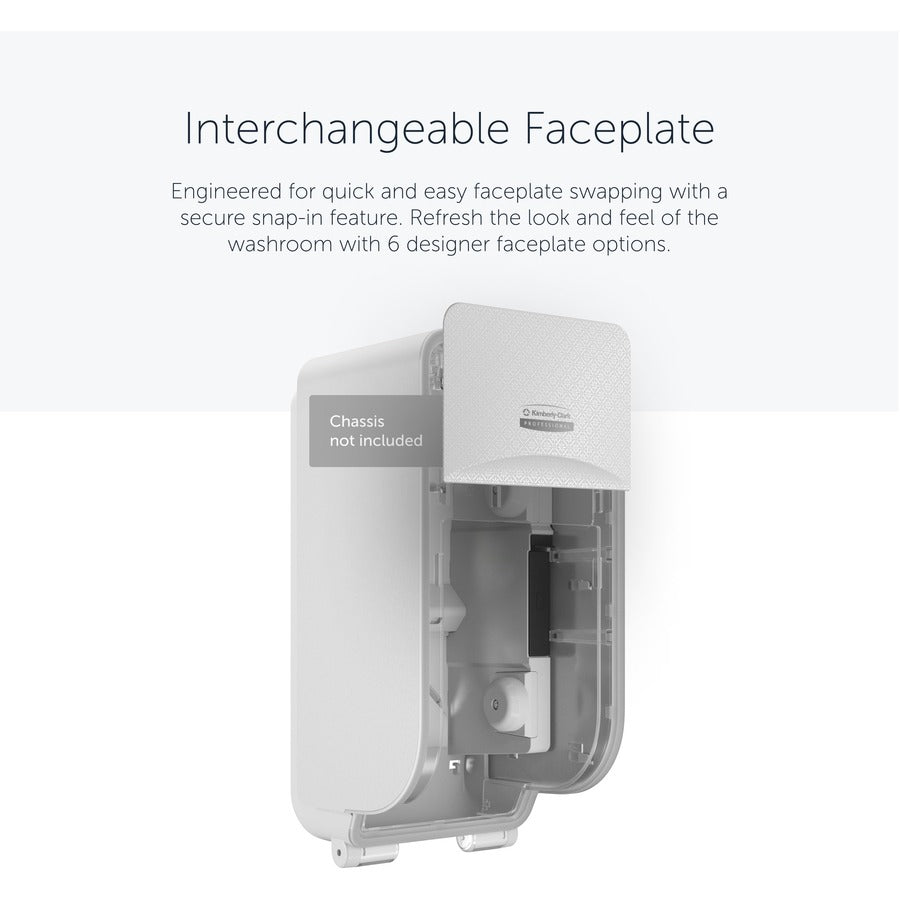 Kimberly-Clark Professional ICON Standard Roll Vertical Toilet Paper Dispenser Faceplate