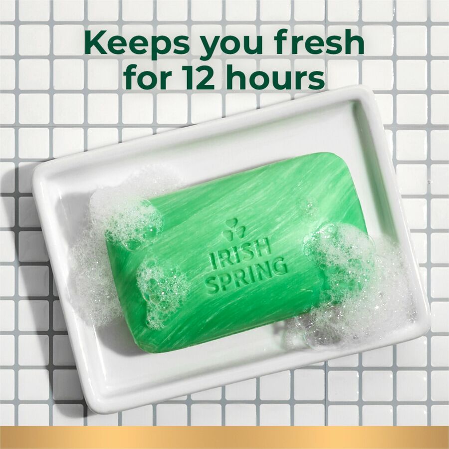 Irish Spring Deodorant Bar Soap with Flaxseed Oil