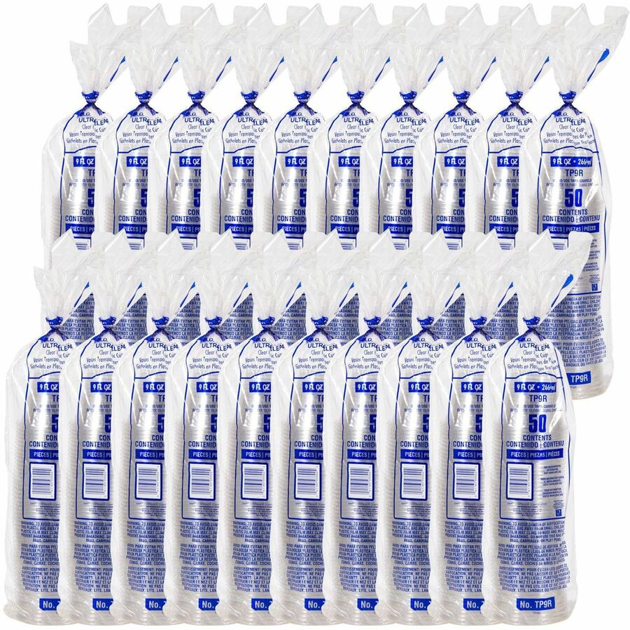 Solo Ultra Clear 9 oz Squat Cold Cups