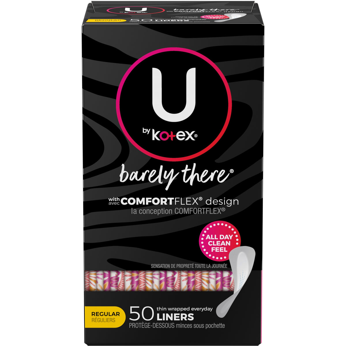 U by Kotex Kimberly-Clark Kotex Wrapped Panty Liners