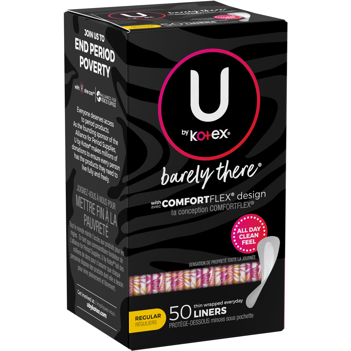 U by Kotex Kimberly-Clark Kotex Wrapped Panty Liners