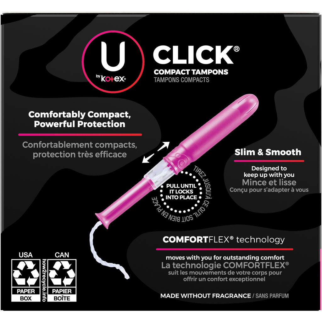 Kimberly-Clark U by Kotex Click Tampon Regular