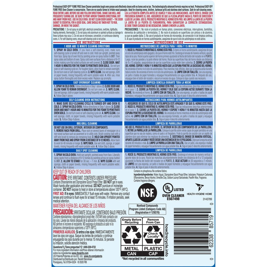 Professional Easy-Off Fume Free Over Cleaner