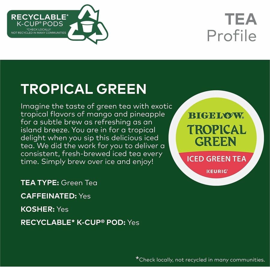 Bigelow® Tropical Iced Green Tea K-Cup