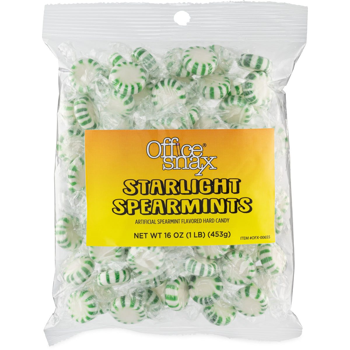 Office Snax Tub of Starlight Spearmints Candy