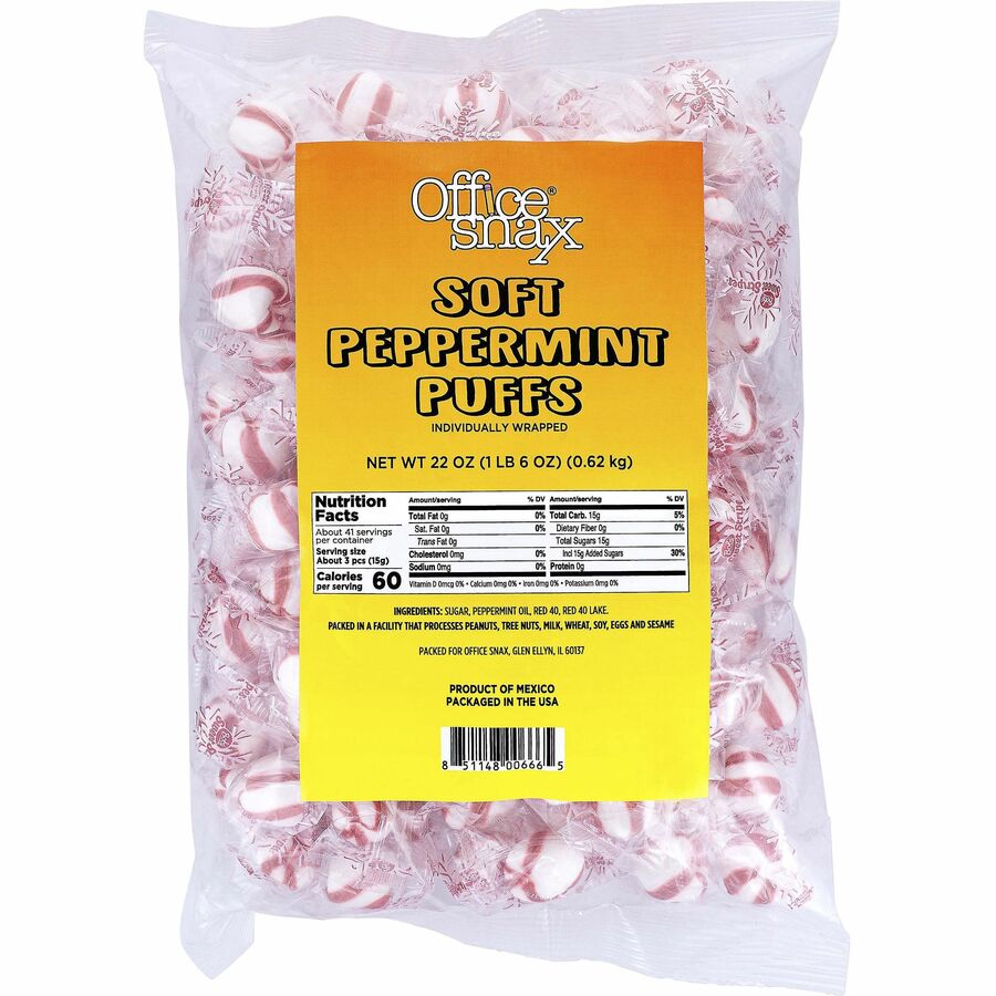 Office Snax Peppermint Puff Candy