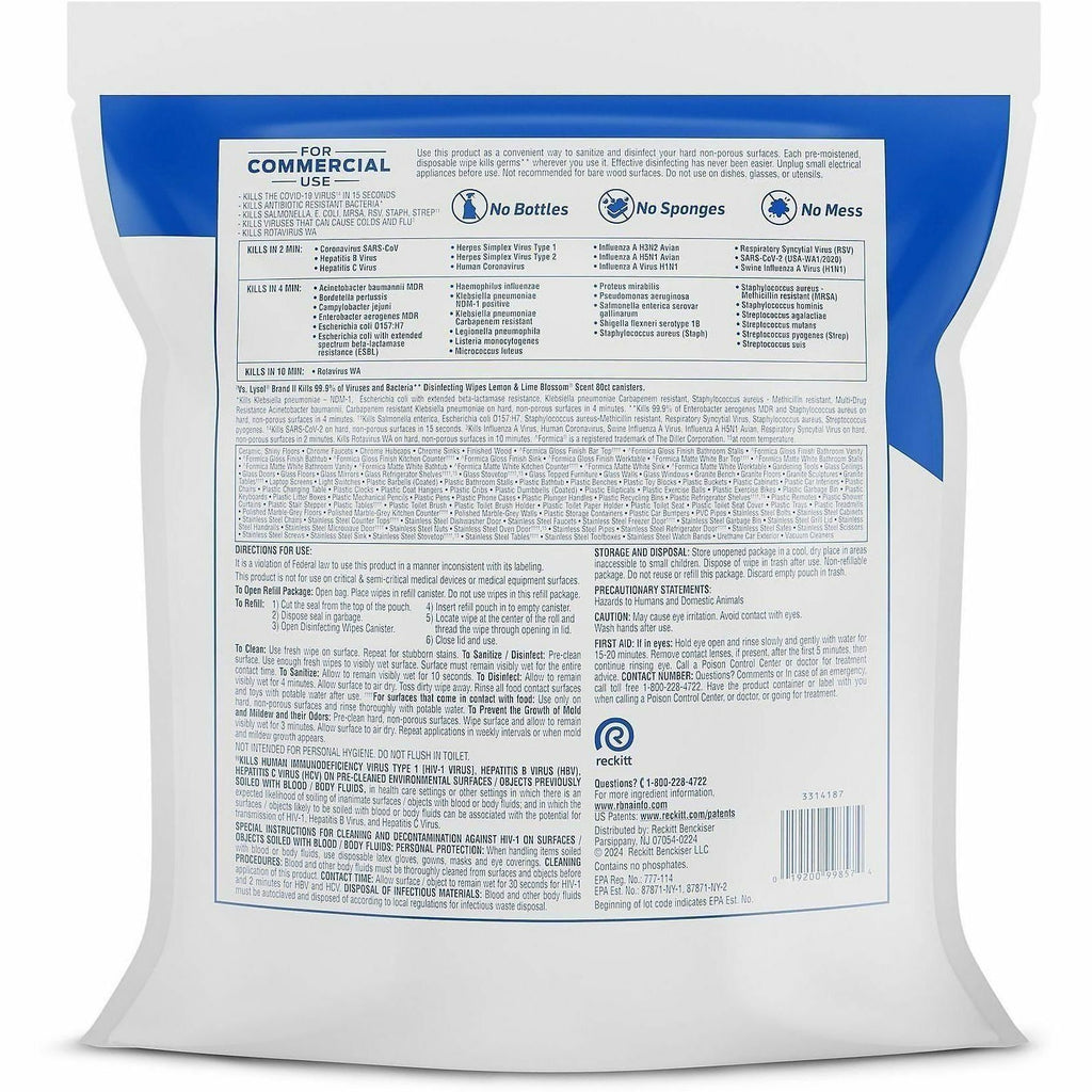 Lysol Professional Disinfecting Wipes Bucket Refill