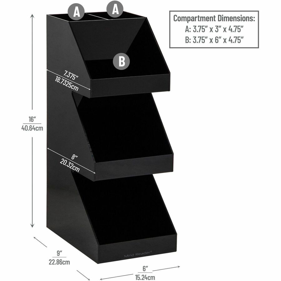 Mind Reader 3-Tier Countertop Organizer