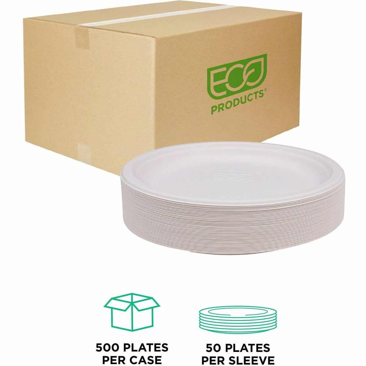 Eco-Products Vanguard 10" Sugarcane Plates