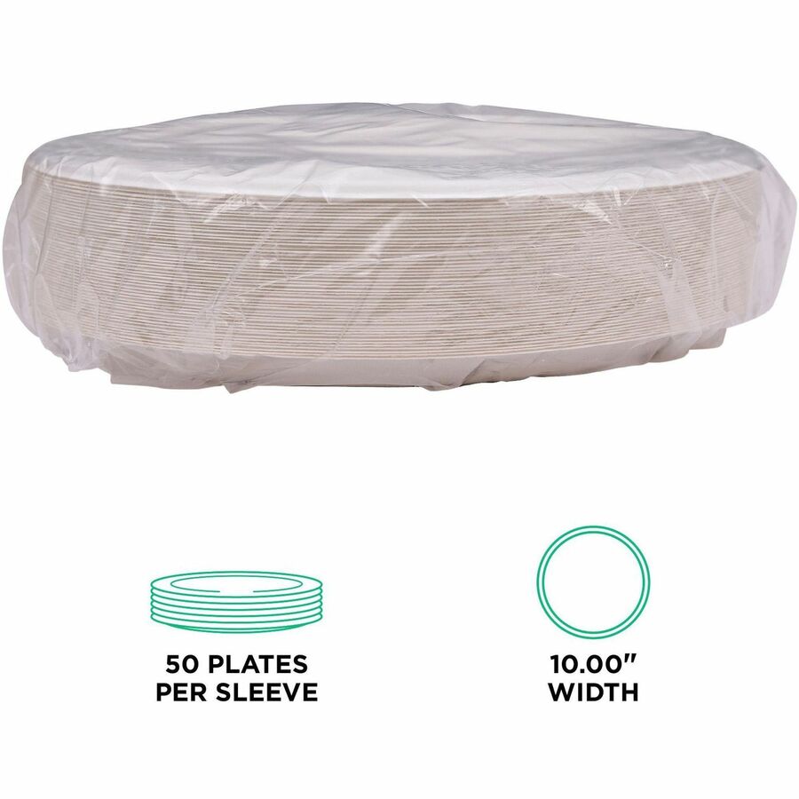 Eco-Products Vanguard 10" Sugarcane Plates