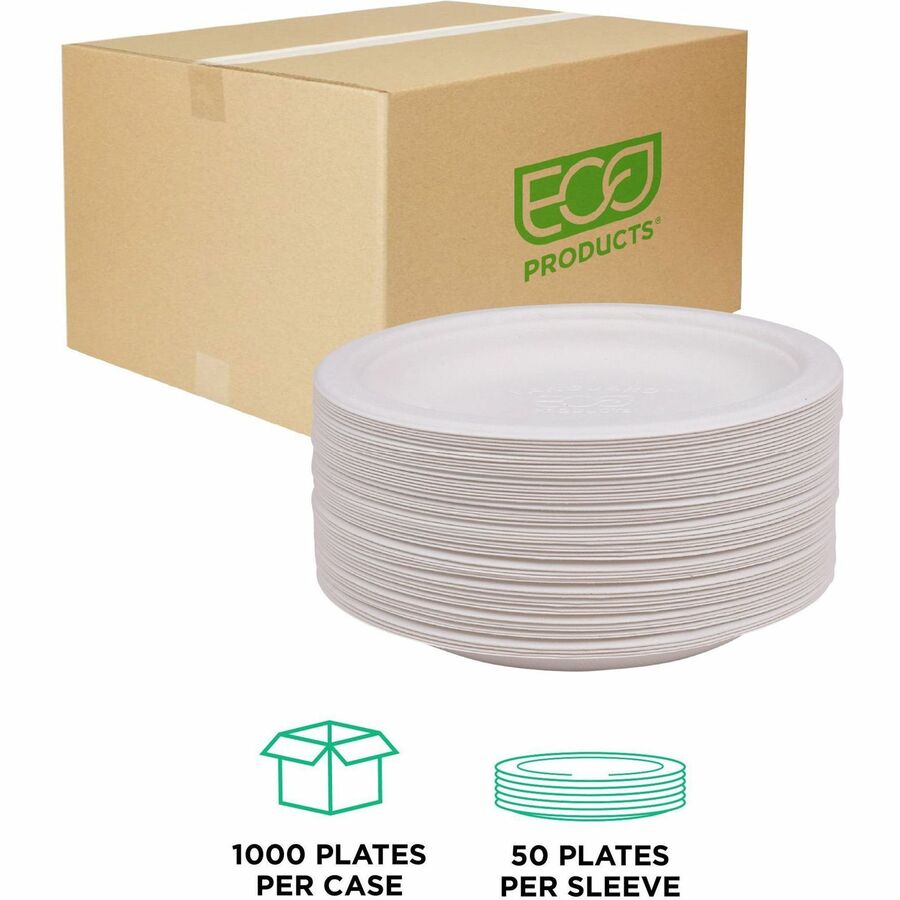 Eco-Products Vanguard 6" Sugarcane Plates