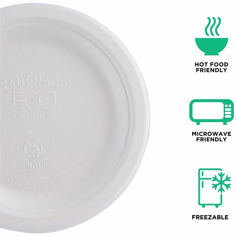 Eco-Products Vanguard 6" Sugarcane Plates