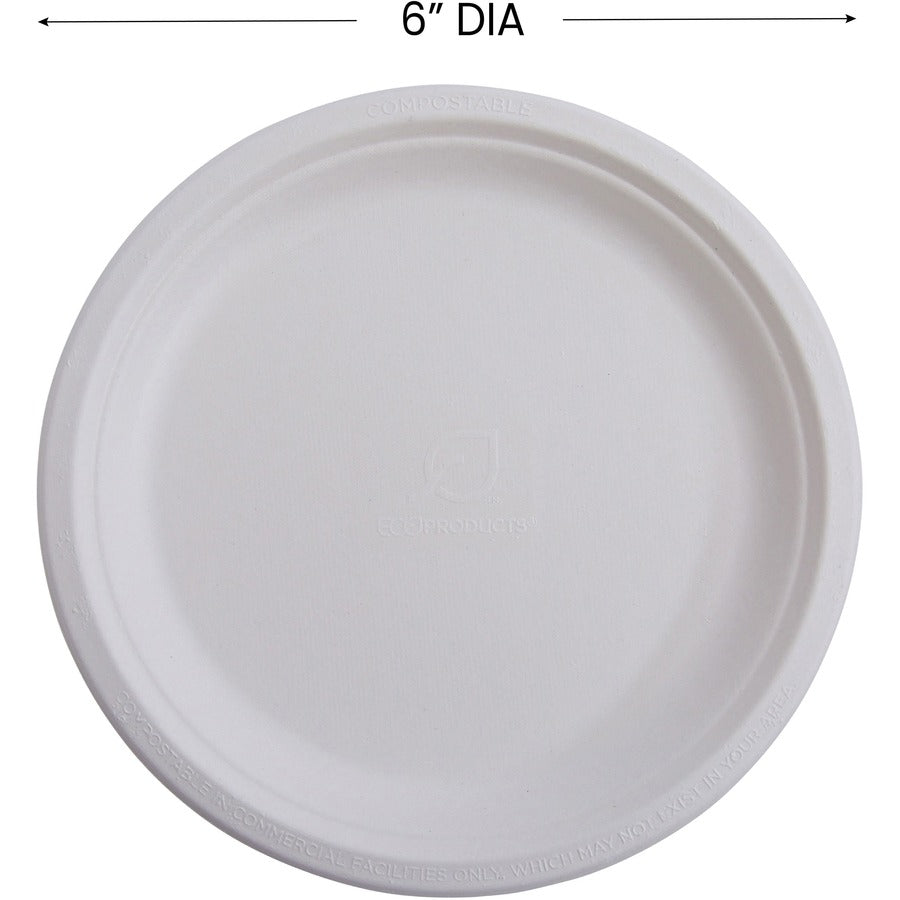 Eco-Products Vanguard 6" Sugarcane Plates