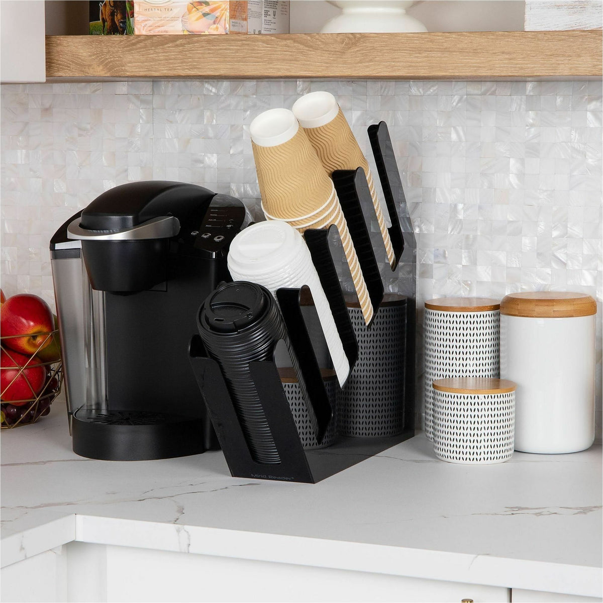 Mind Reader Coffee Cup & Lid Dispenser