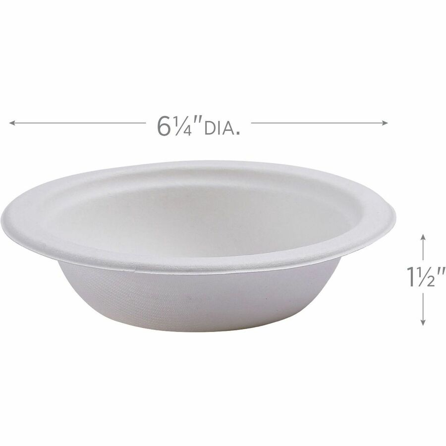 Eco-Products Vanguard 12 oz Sugarcane Bowls