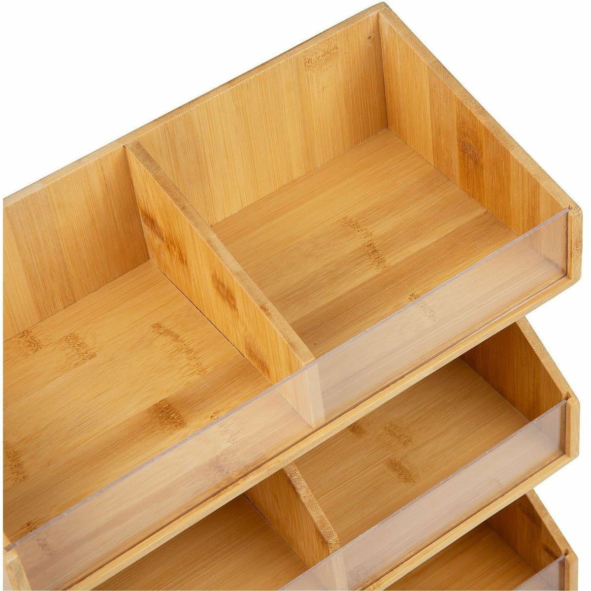 Mind Reader Bali 6-Compartment Storage Organizer