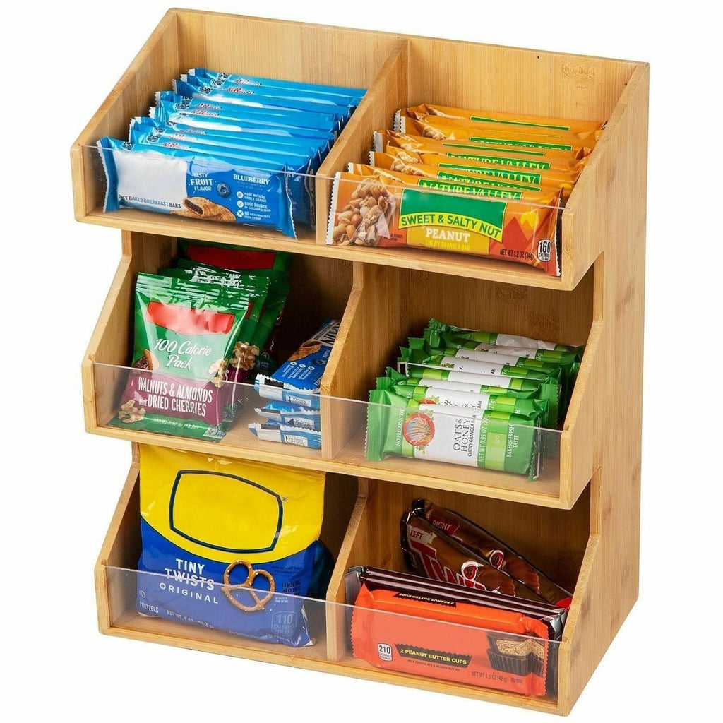 Mind Reader Bali 6-Compartment Storage Organizer