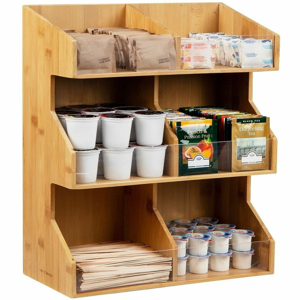 Mind Reader Bali 6-Compartment Storage Organizer