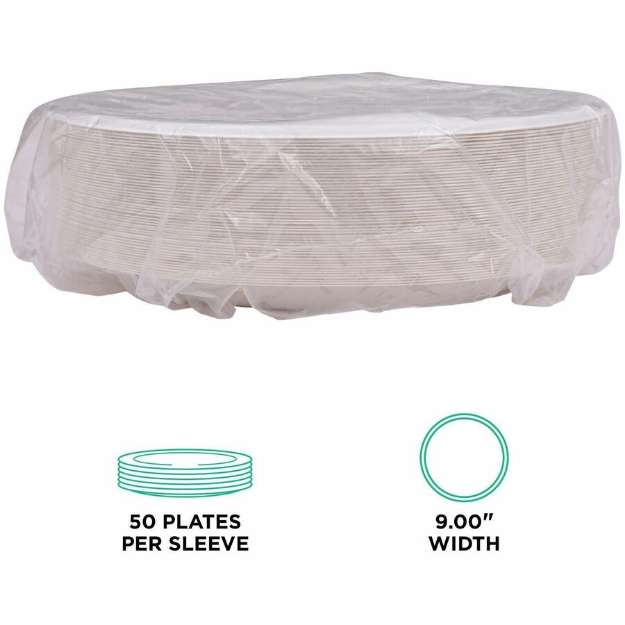 Eco-Products Vanguard 9" Sugarcane Plates