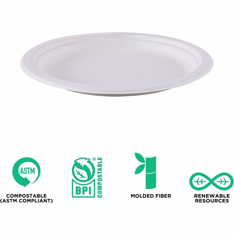 Eco-Products Vanguard 9" Sugarcane Plates