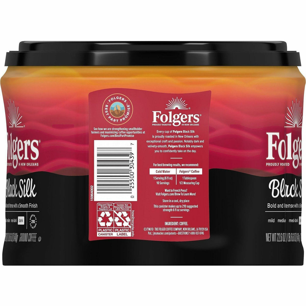 Folgers® Ground Black Silk Coffee