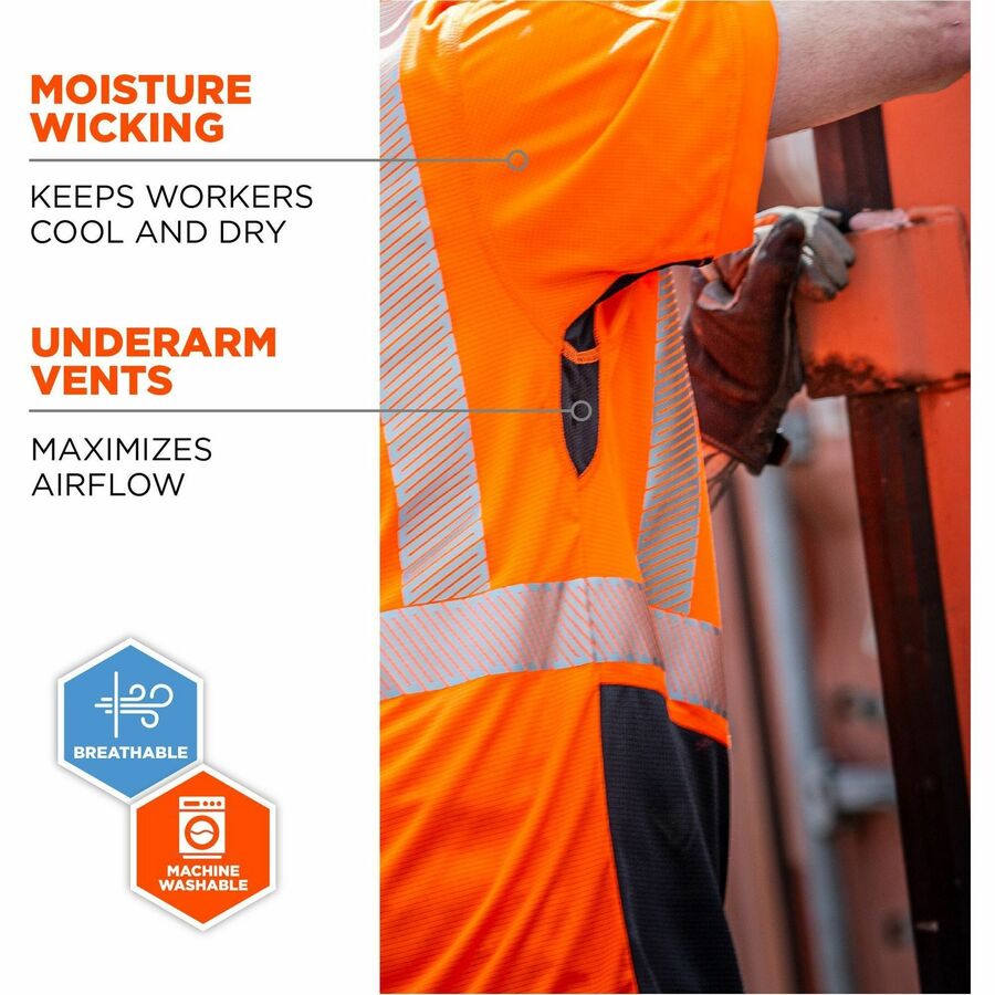 Ergodyne 8283BK Lightweight Hi-Vis T-Shirt