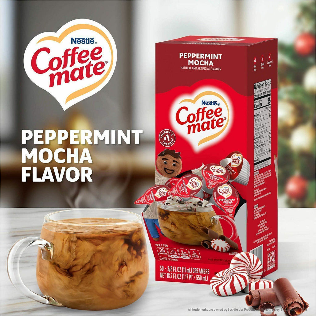 Coffee mate Peppermint Mocha Nondairy Liquid Creamer Singles
