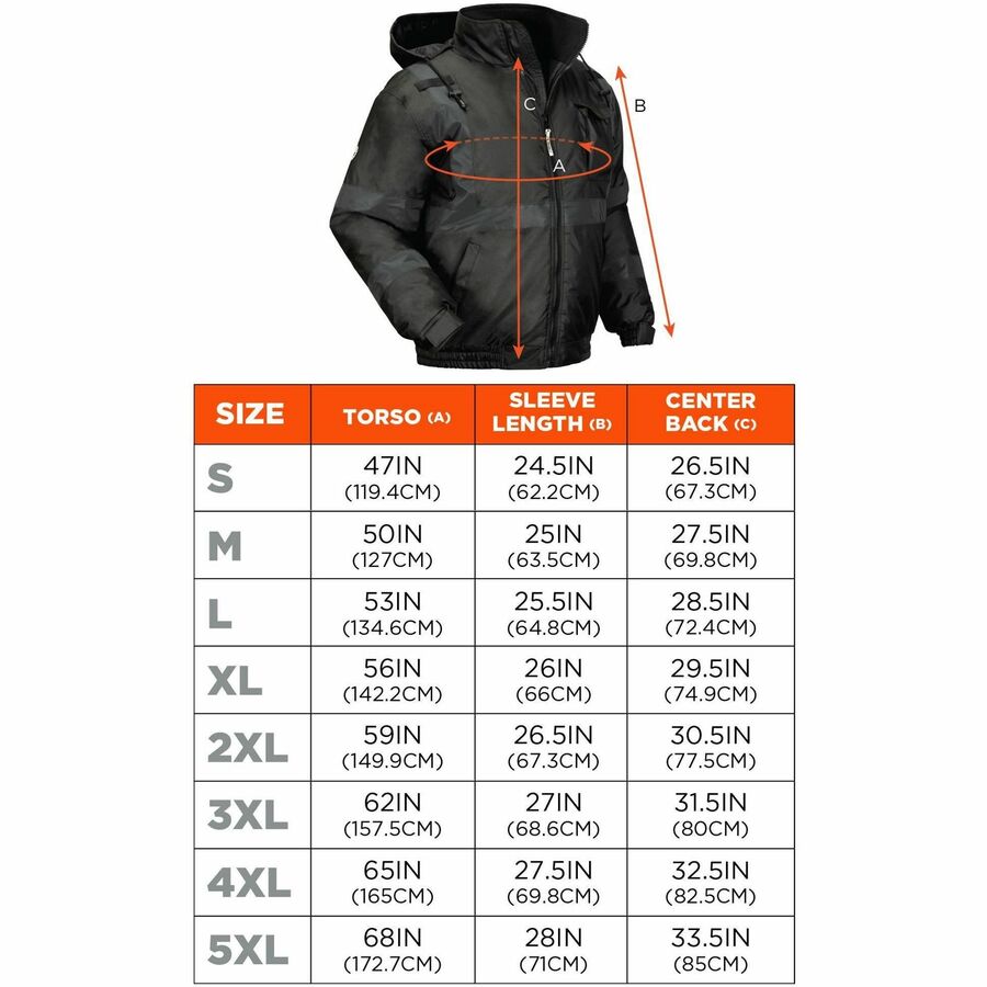 Ergodyne GloWear 8377 Thermal Bomber Hi-Vis Jacket