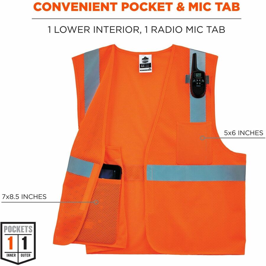 Ergodyne GloWear 8210HL Mesh Hi-Vis Safety Vest