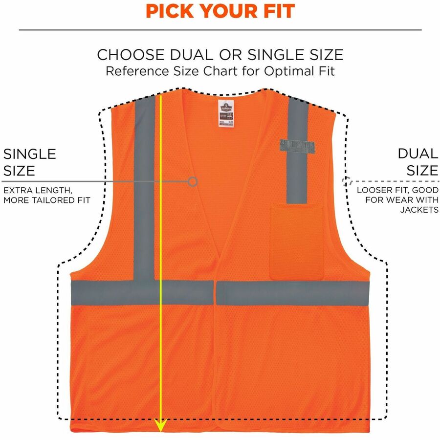 Ergodyne GloWear 8210HL Mesh Hi-Vis Safety Vest