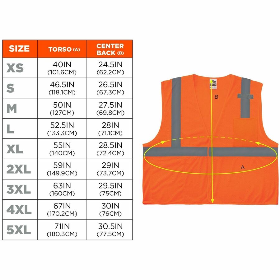 Ergodyne GloWear 8210HL Mesh Hi-Vis Safety Vest