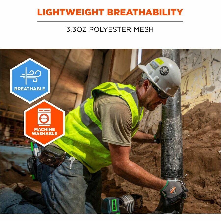 Ergodyne GloWear 8210HL Mesh Hi-Vis Safety Vest