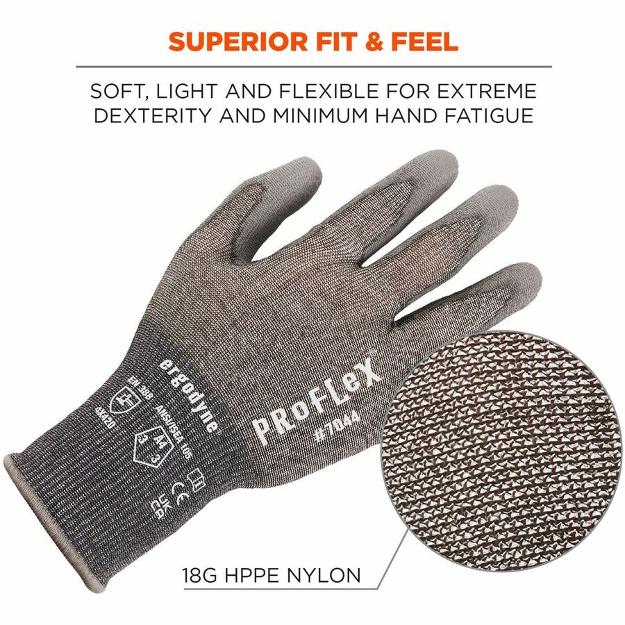Ergodyne 7044 PU-Coated Cut-Resistant Gloves