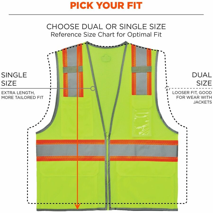 Ergodyne 8246Z 2-Tone High-Visibility Safety Vest
