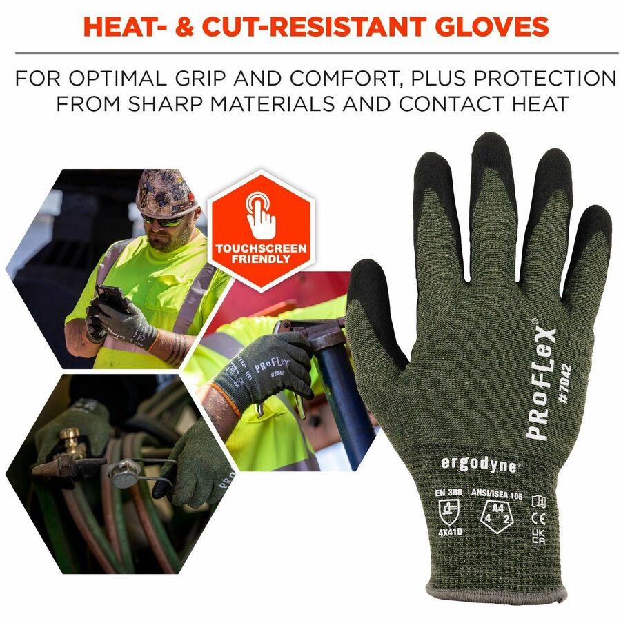 Ergodyne Nitrile-Coated Cut-Resistant Gloves