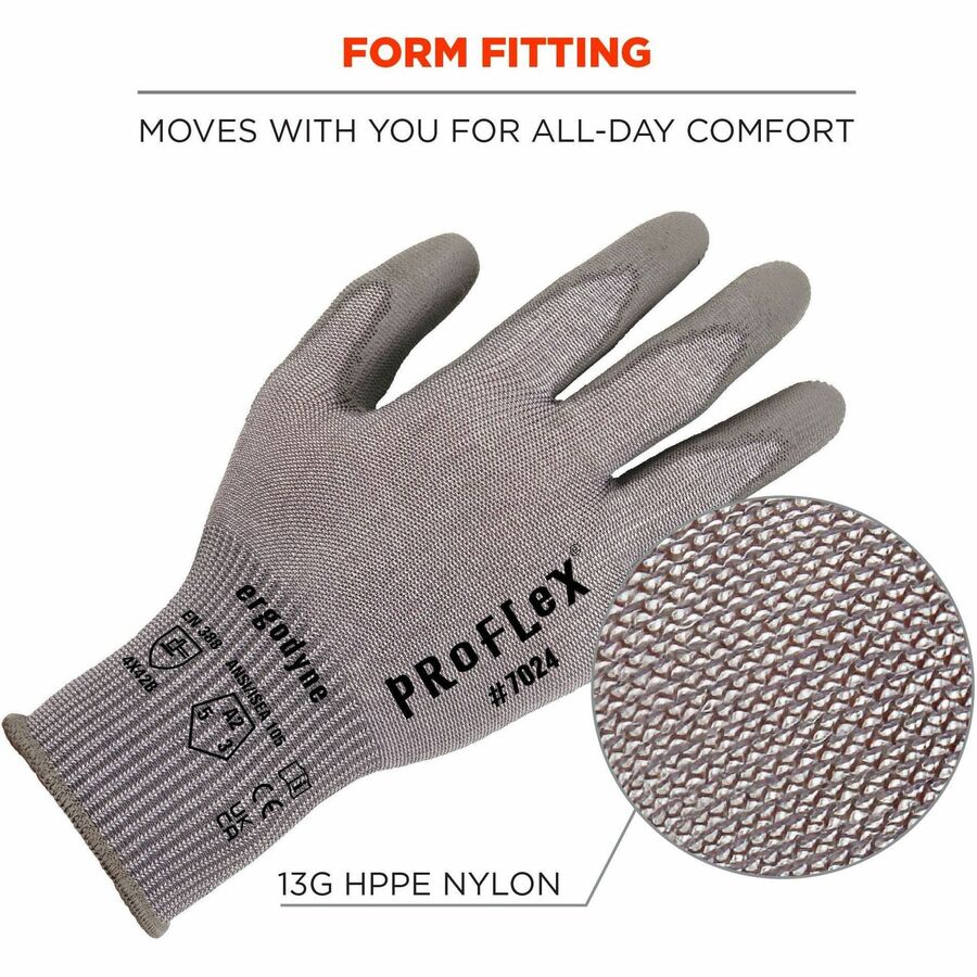 Ergodyne 7024 PU-Coated Cut-Resistant Gloves