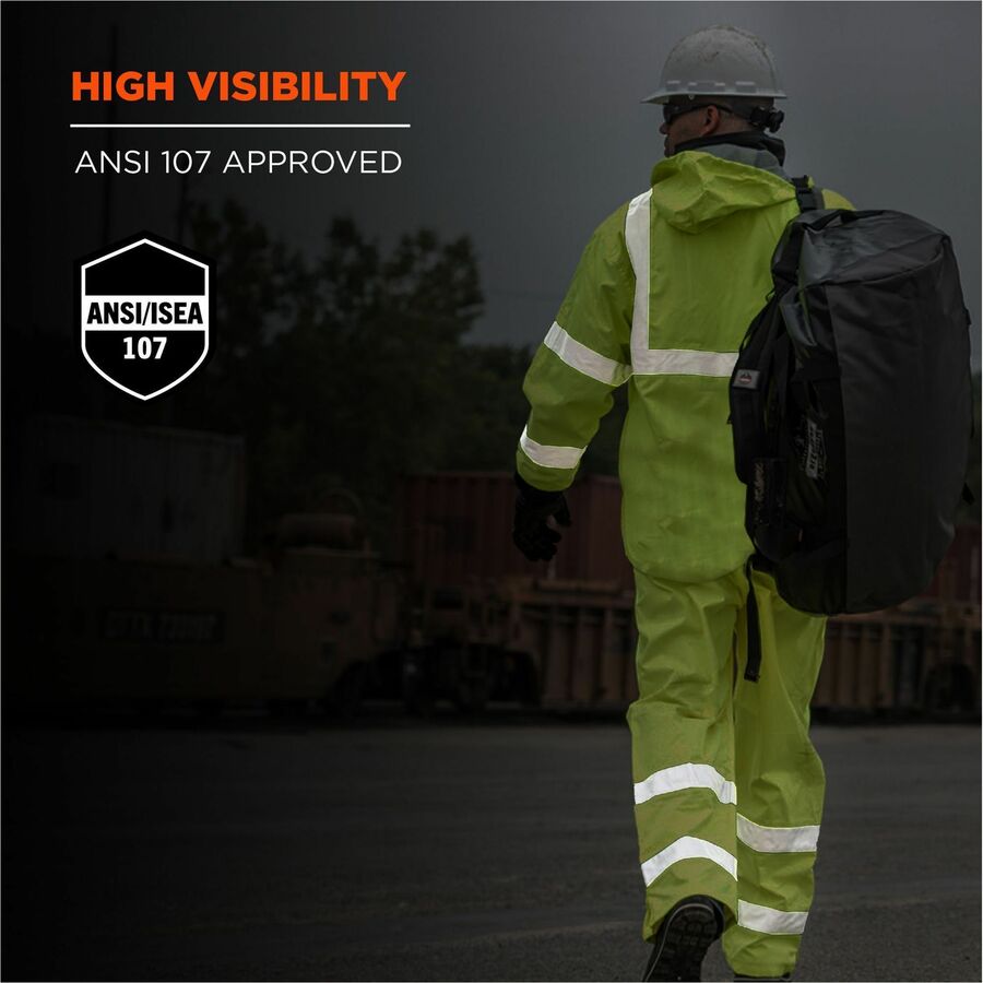 Ergodyne GloWear 8376K Hi-Vis Rain Suit Kits