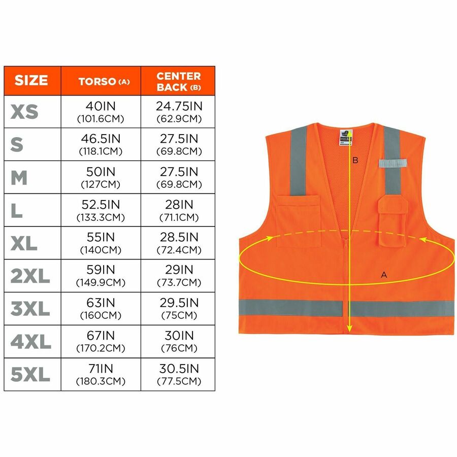 Ergodyne GloWear 8249Z Hi-Vis Surveyors Vest