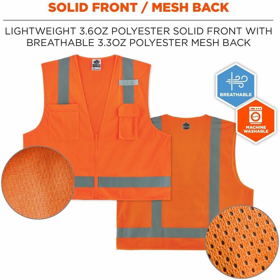 Ergodyne GloWear 8249Z Hi-Vis Surveyors Vest